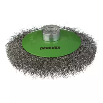 Корщетка для УШМ и УПМ Debever мягкая радиальная d115 мм М14 сталь