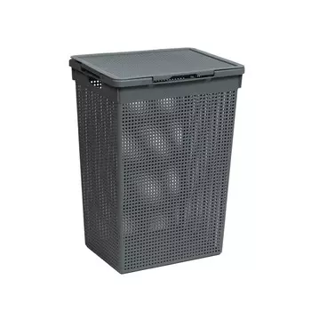 Корзина для белья Violet Лофт 615х450х260 мм 50 л серая (5650018)