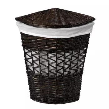 Корзина для белья WasserKraft Salm 410х410х590 мм 68,7 л коричневая (WB-270-L)