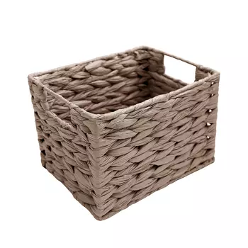Корзина плетеная для хранения Колос 310х220х190 мм бежевая