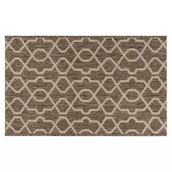 Ковер 0,6х1 м прямоугольный Side коричнево-бежевый безворсовый
