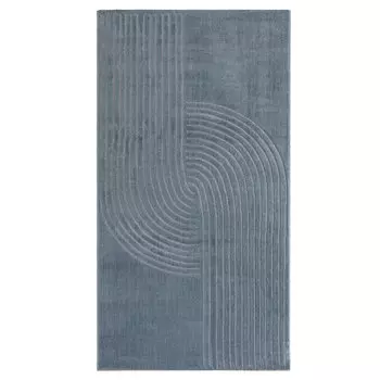 Ковер 0,8х1,5 м прямоугольный Soft голубой