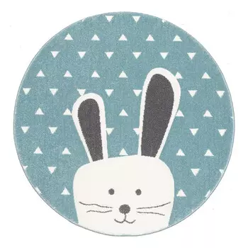 Ковер 1,2 м круглый Pastel Kids бело-голубой