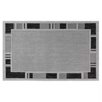 Ковер 1,2х1,7 м прямоугольный Side серый безворсовый