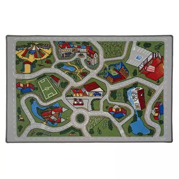 Ковер 1х1,5 м прямоугольный Лунапарк разноцветный
