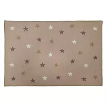 Ковер 1х1,5 м прямоугольный Звездочки розовый