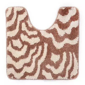 Коврик для туалета коричневый 50х50 см WasserKraft Donau (BM-9409)