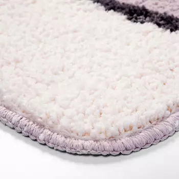 Коврик для туалета розовый 50х50 см WasserKraft Ruwer (BM-6709)