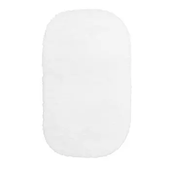 Коврик для ванной белый 100х60 см Delphinium Овал (103367)