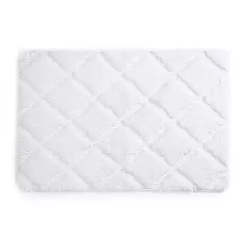 Коврик для ванной белый 90х60 см WasserKraft Lippe (BM-6518)