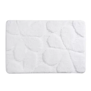 Коврик для ванной белый 90х60 см WasserKraft Diemel (BM-2218)
