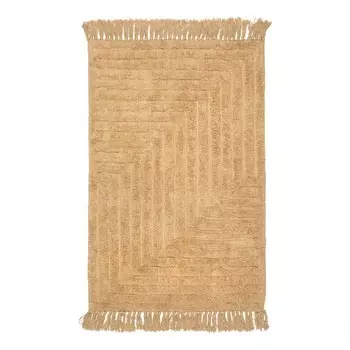 Коврик для ванной бежевый 80х50 см Zenfort Зигзаг (107274)