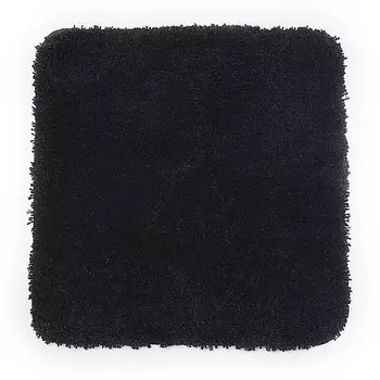 Коврик для ванной черный 57х55 см WasserKraft Kammel (BM-8346)