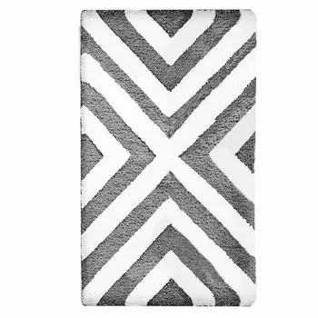 Коврик для ванной черный 80х50 см Delphinium Линия (103377)