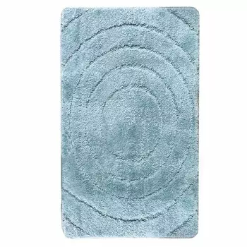 Коврик для ванной голубой 80х50 см Delphinium Вираж (103385)