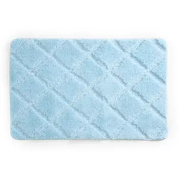 Коврик для ванной голубой 90х60 см WasserKraft Lippe (BM-6517)
