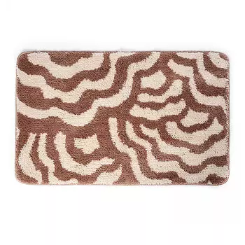 Коврик для ванной коричневый 75х45 см WasserKraft Donau (BM-9401)