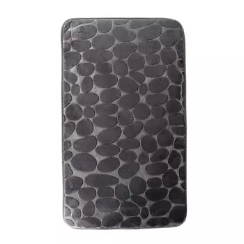 Коврик для ванной серый 75х45 см Delphinium Камни (106744)