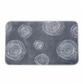 Коврик для ванной серый 75х45 см WasserKraft Eidar (BM-3302)