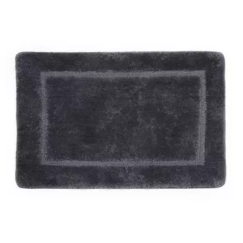 Коврик для ванной серый 90х60 см WasserKraft Lopau (BM-6012)