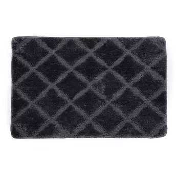 Коврик для ванной серый 90х60 см WasserKraft Lippe (BM-6512)