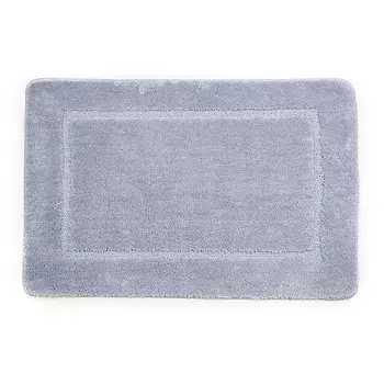 Коврик для ванной серый 90х60 см WasserKraft Lopau (BM-6011)