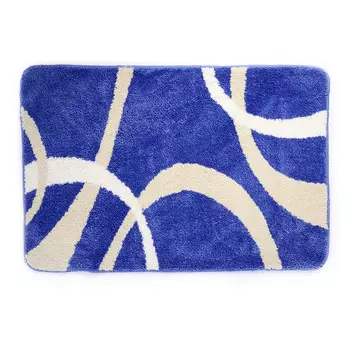 Коврик для ванной синий 90х60 см WasserKraft Rhein (BM-6205)