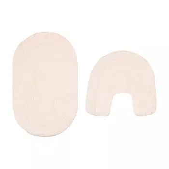 Коврик для ванной/туалета бежевый 50х80/50х50 см Verran Couple (500-60)