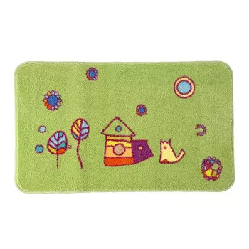 Коврик для ванной зеленый 80х50 см WasserKraft Kammel (BM-1201)