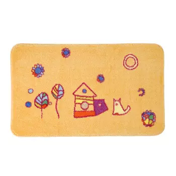 Коврик для ванной желтый 80х50 см WasserKraft Kammel (BM-1211)