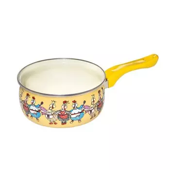 Ковш Metrot Куриный переполох 1,5 л эмалированная сталь (374691)