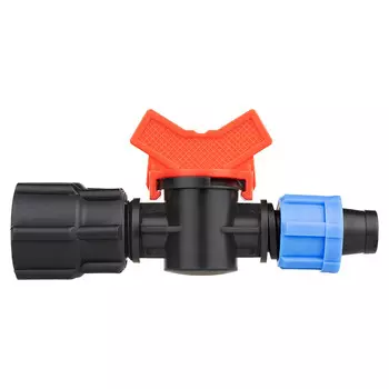 Кран переходной 3/4 для капельной трубки 16 мм MasterProf пластиковый (ДС.071900)