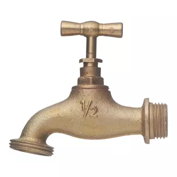 Кран садовый 1/2 х 3/4 Профитт латунный с вентилем (2103315)