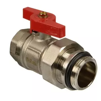 Кран шаровой для коллектора Terma 1 ВР(г) х 1 НР(ш) (89081)