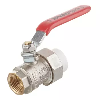 Кран шаровой латунный Valtec 20 мм х 1/2 ВР(г) для полипропиленовых труб с полусгоном (VTp.742.0.02004)