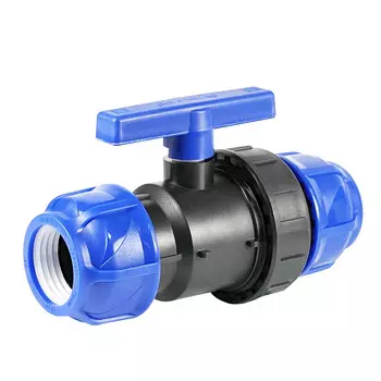 Кран шаровой ПНД Valfex компрессионный 50х50 мм