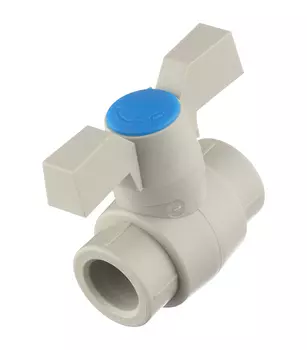 Кран шаровой полипропиленовый FV-Plast 20 мм серый (301020)