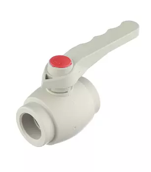 Кран шаровой полипропиленовый FV-Plast 32 мм серый (301032)