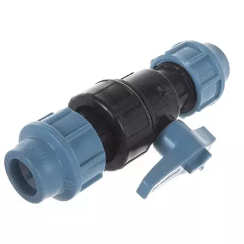 Кран шаровый ПНД Unidelta компрессионный 50х50 мм