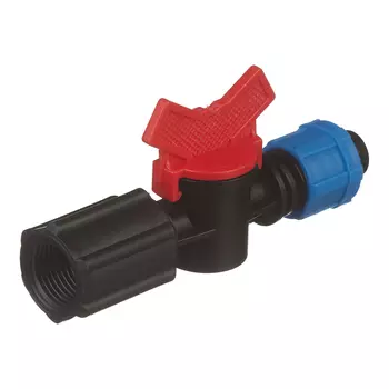 Кран запорный 1/2 для капельной трубки 16 мм Профитт (9271725)