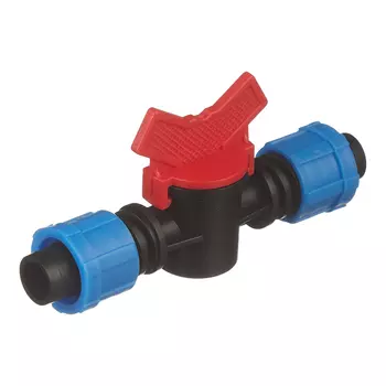 Кран запорный 5/8 для капельной трубки 16 мм Профитт (1681452)