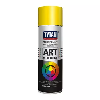 Краска аэрозольная Tytan Professional Art Of The Colour желтая глянцевая RAL 1018 400 мл