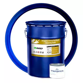 Краска эпоксидная для бетонных полов Мицар Акрэп-Б10 двухкомпонентная белая 20 кг+0,4 кг