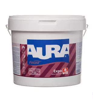 Краска фасадная Aura Fasad Expo акриловая база А белая 15 л