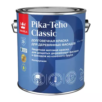 Краска фасадная по дереву Tikkurila/Tikkivala Pika-Teho Classic водно-дисперсионная база A белая 2,7 л