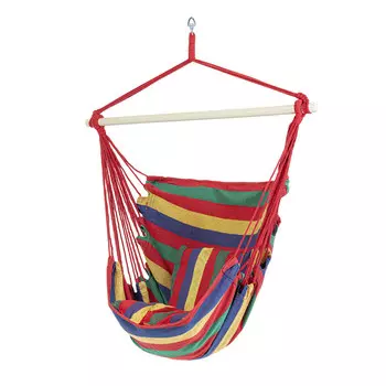 Кресло-гамак Green Glade красное 1,2х0,9 м с деревянными планками и подушкой (G-052)