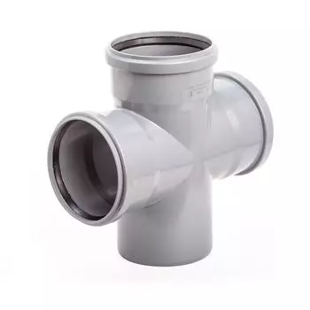 Крестовина Lammin d110х110х110 мм 87,5° пластиковая одноплоскостная для внутренней канализации (Lm35020011090)