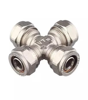 Крестовина VALTEC (VTm.341.N.202020) 20 обж(ц) х 20 обж(ц) х 20 обж(ц) х 20 обж(ц)