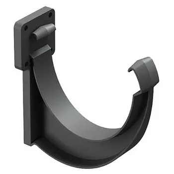 Кронштейн желоба Docke Lux пластиковый d140 мм графитовый серый RAL 7024