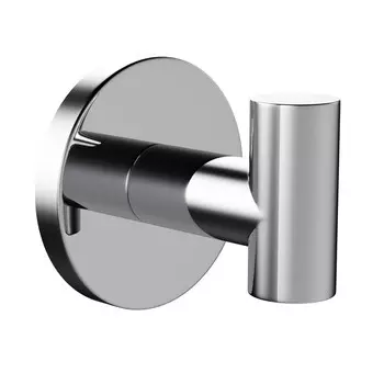 Крючок для ванной Haiba HB1705-1 одинарный на шуруп нержавеющая сталь хром (540046)